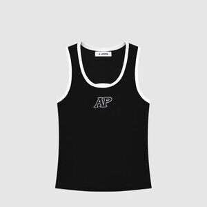 A Loveu Contrast Stitching Knitted Vest